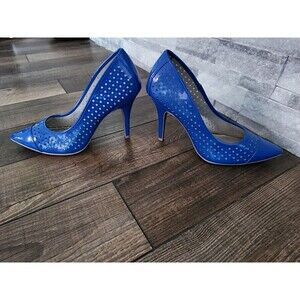 Christian Siriano for payless Size 10 Women blue man made Pump heel Dress Shoes